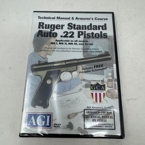 AGI Ruger Standard Auto .22 Pistols Armorer Course DVD MK I II III 22/45  New